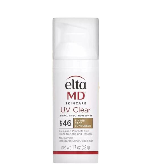 EltaMD UV Clear Tinted Broad Spectrum SPF 46 Sunscreen, 1.7 oz, Oil-Free - Picture 1 of 2